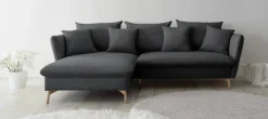 OTTO home Ecksofa »MERLE, 258 cm, L-Form, traumhafter Cord,« mit Bettfunktion und Bettkasten, Liegefläche 224 x 139