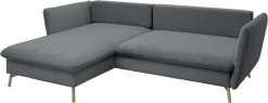 OTTO home Ecksofa »MERLE, 258 cm, L-Form, traumhafter Cord,« mit Bettfunktion und Bettkasten, Liegefläche 224 x 139