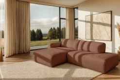 OTTO home Ecksofa »Myrland Kompaktsofa« Breite 263 cm, Chenille, Easy Clean Stoff, mit Kaltschaum
