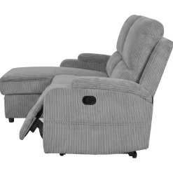 OTTO home Ecksofa »NAPORI Cord, Multimediasofa, L-Form« man. oder elektr. Relaxfuntion, USB-A bei elektr. Variante, Staukasten