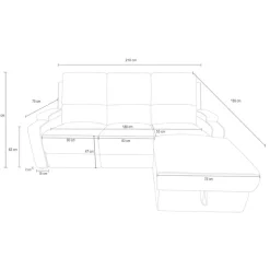 OTTO home Ecksofa »NAPORI Kunstleder, Multimediasofa, L-Form« man. oder elektr. Relaxfuntion, USB-A bei elektr. Variante, Staukasten