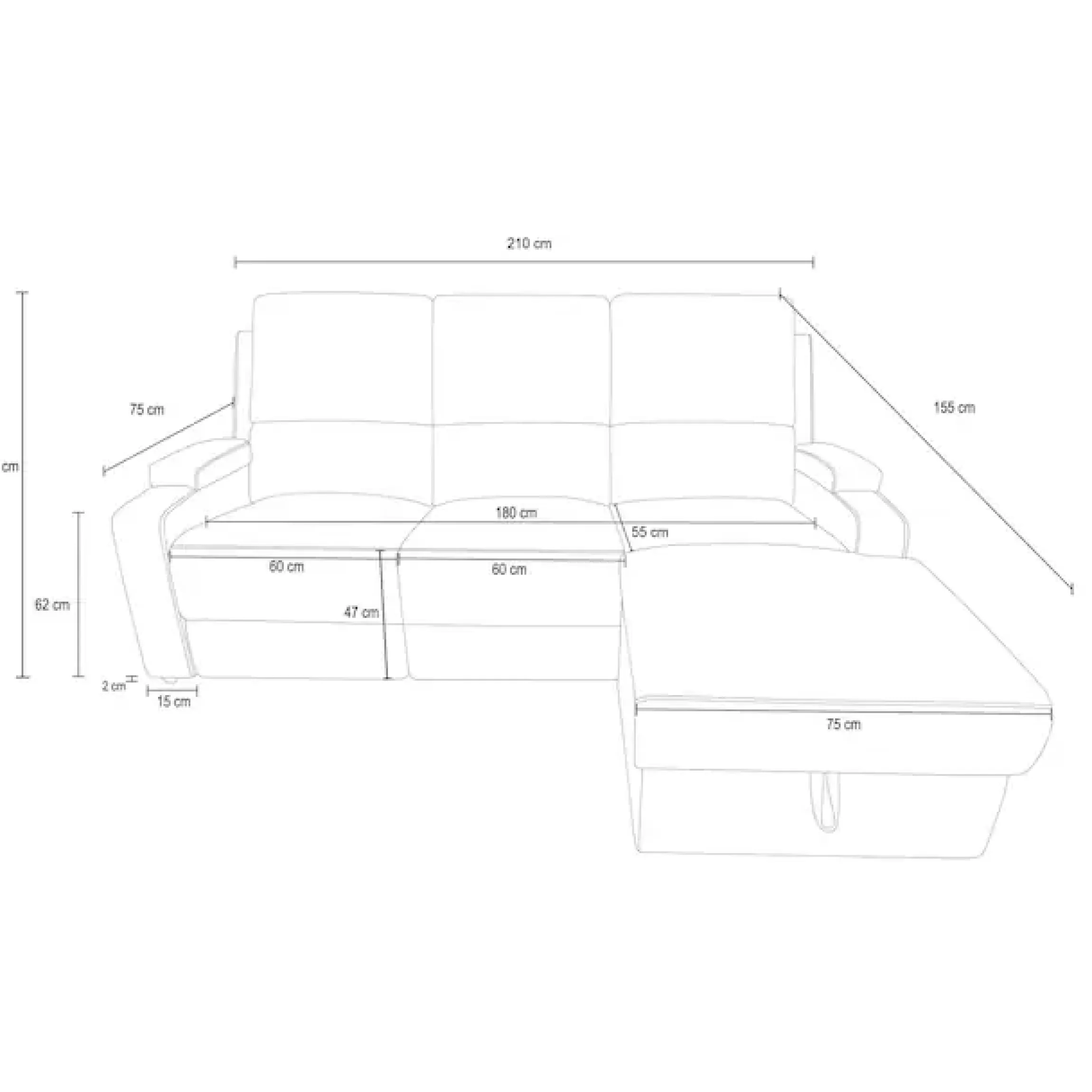 OTTO home Ecksofa »NAPORI Kunstleder, Multimediasofa, L-Form« man. oder elektr. Relaxfuntion, USB-A bei elektr. Variante, Staukasten