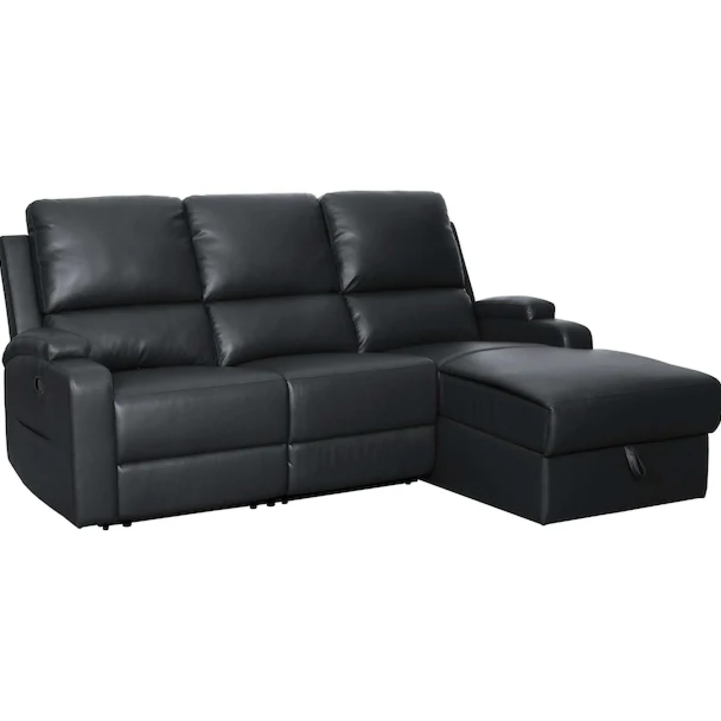 OTTO home Ecksofa »NAPORI Kunstleder, Multimediasofa, L-Form« man. oder elektr. Relaxfuntion, USB-A bei elektr. Variante, Staukasten