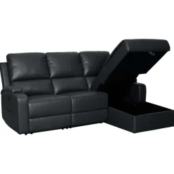 OTTO home Ecksofa »NAPORI Kunstleder, Multimediasofa, L-Form« man. oder elektr. Relaxfuntion, USB-A bei elektr. Variante, Staukasten