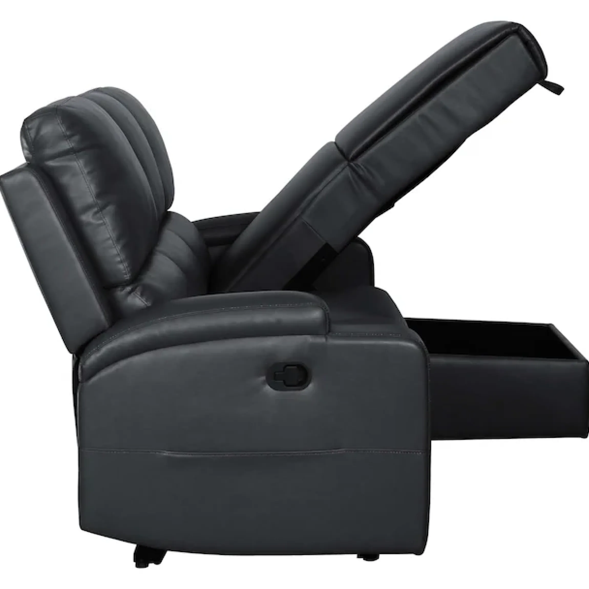 OTTO home Ecksofa »NAPORI Kunstleder, Multimediasofa, L-Form« man. oder elektr. Relaxfuntion, USB-A bei elektr. Variante, Staukasten