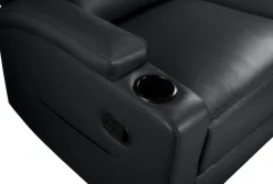 OTTO home Ecksofa »NAPORI Lederoptik, Multimediasofa, 3er Kinosessel XXL, L-Form« Kinosofa, manuelle o. elektr. Relaxfunktion, Staufach, Getränkehalter