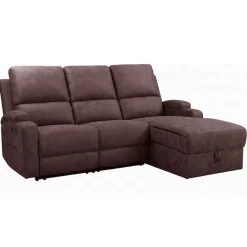 OTTO home Ecksofa »NAPORI Microfaser, Multimediasofa, L-Form« man. oder elektr. Relaxfuntion, USB-A bei elektr. Variante, Staukasten