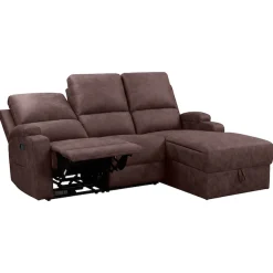 OTTO home Ecksofa »NAPORI Microfaser, Multimediasofa, L-Form« man. oder elektr. Relaxfuntion, USB-A bei elektr. Variante, Staukasten