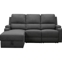 OTTO home Ecksofa »NAPORI Struktur, Multimediasofa, L-Form« man. oder elektr. Relaxfuntion, USB-A bei elektr. Variante, Staukasten