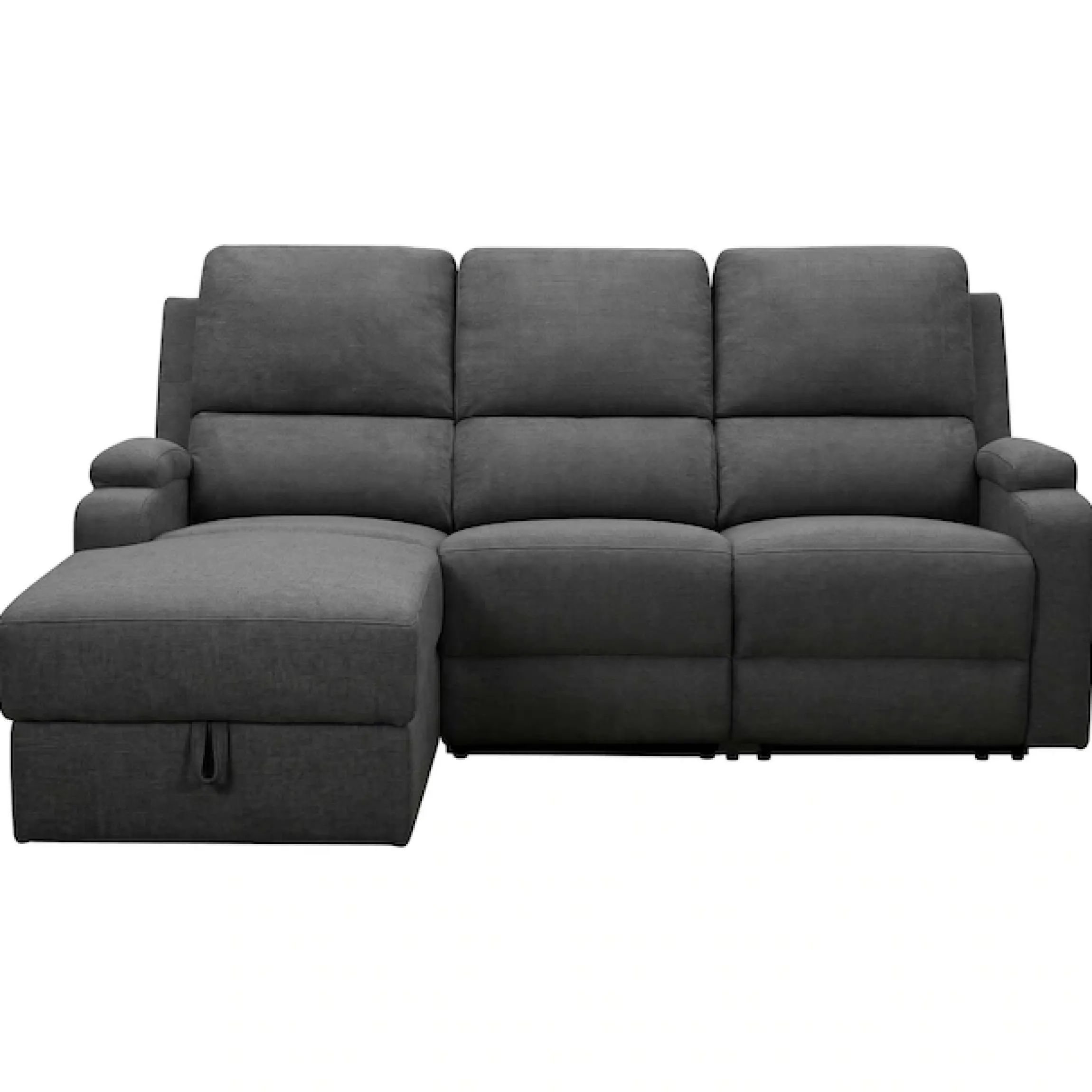 OTTO home Ecksofa »NAPORI Struktur, Multimediasofa, L-Form« man. oder elektr. Relaxfuntion, USB-A bei elektr. Variante, Staukasten