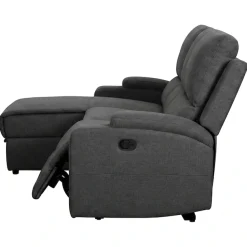 OTTO home Ecksofa »NAPORI Struktur, Multimediasofa, L-Form« man. oder elektr. Relaxfuntion, USB-A bei elektr. Variante, Staukasten