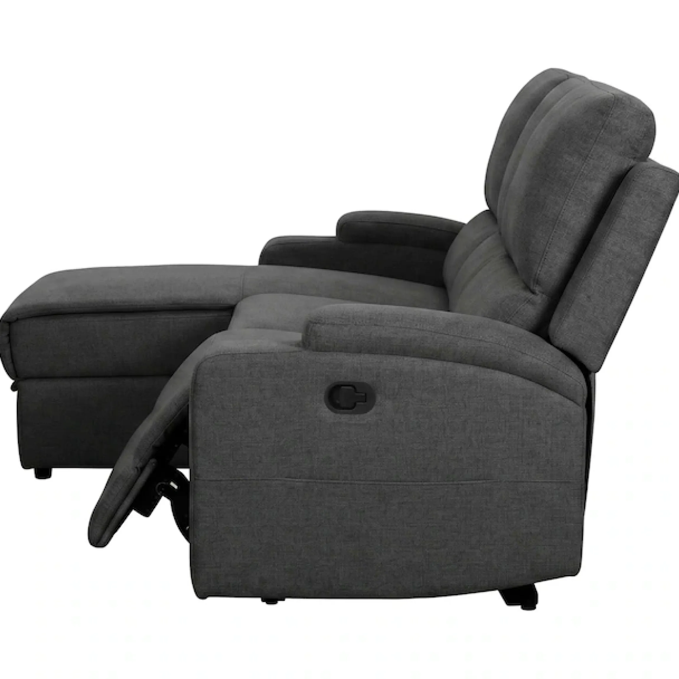 OTTO home Ecksofa »NAPORI Struktur, Multimediasofa, L-Form« man. oder elektr. Relaxfuntion, USB-A bei elektr. Variante, Staukasten