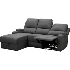 OTTO home Ecksofa »NAPORI Struktur, Multimediasofa, L-Form« man. oder elektr. Relaxfuntion, USB-A bei elektr. Variante, Staukasten