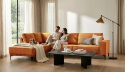 OTTO home Ecksofa »OLAND Chenille L-Form, B: 289 cm, Skandi-Design« Struktur, Flachgewebe, Luxus-Microfaser, Boucle