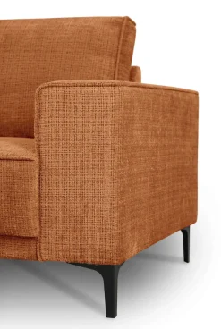 OTTO home Ecksofa »OLAND Chenille L-Form, B: 289 cm, Skandi-Design« Struktur, Flachgewebe, Luxus-Microfaser, Boucle
