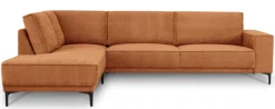 OTTO home Ecksofa »OLAND Chenille L-Form, B: 289 cm, Skandi-Design« Struktur, Flachgewebe, Luxus-Microfaser, Boucle