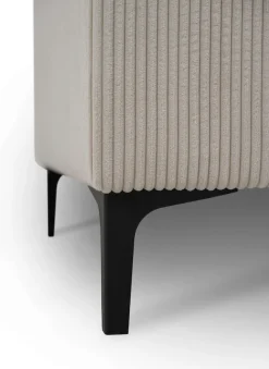 OTTO home Ecksofa »OLAND Cord L-Form, B: 289 cm, Skandi-Design« Struktur, Flachgewebe, Luxus-Microfaser, Boucle