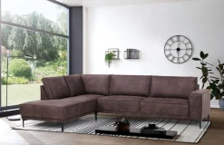 OTTO home Ecksofa »OLAND Luxus-Microfaser L-Form, B: 289 cm, Skandi-Design« Struktur, Flachgewebe, Luxus-Microfaser, Boucle
