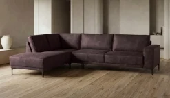 OTTO home Ecksofa »OLAND Luxus-Microfaser L-Form, B: 289 cm, Skandi-Design« Struktur, Flachgewebe, Luxus-Microfaser, Boucle