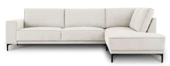 OTTO home Ecksofa »OLAND Struktur fein L-Form, B: 289 cm, Skandi-Design« Struktur, Flachgewebe, Luxus-Microfaser, Boucle