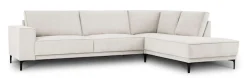 OTTO home Ecksofa »OLAND Struktur fein L-Form, B: 289 cm, Skandi-Design« Struktur, Flachgewebe, Luxus-Microfaser, Boucle