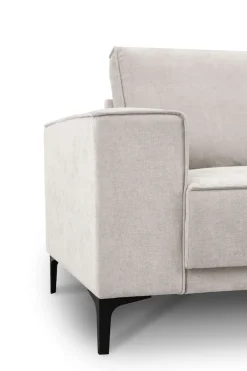 OTTO home Ecksofa »OLAND Struktur fein L-Form, B: 289 cm, Skandi-Design« Struktur, Flachgewebe, Luxus-Microfaser, Boucle