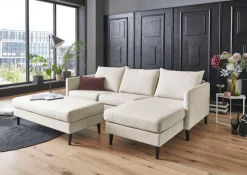 OTTO home Ecksofa »Rekvik L-Form« mit Wellenunterfederung, Ottomane beidseitig montierbar
