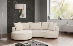 OTTO home Ecksofa »Sana L-Form, B: 260 cm, organische Form, Otto.Verlässliche Qualität« Loungesofa mit Wellenunterfederung