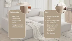 OTTO home Ecksofa »SHERWOOD XXL Cord 284, Big-Sofa L-Form, tiefe Sitzfläche 95 cm« Recamiere rechts/links, als Schlafsofa stellbar, Cord u. Leinenoptik