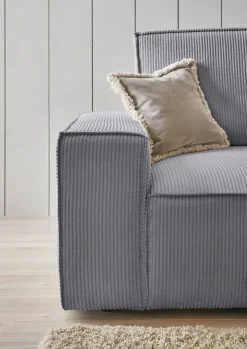 OTTO home Ecksofa »SHERWOOD XXL Cord 284, Big-Sofa L-Form, tiefe Sitzfläche 95 cm« Recamiere rechts/links, als Schlafsofa stellbar, Cord u. Leinenoptik