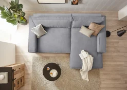 OTTO home Ecksofa »SHERWOOD XXL Cord 284, Big-Sofa L-Form, tiefe Sitzfläche 95 cm« Recamiere rechts/links, als Schlafsofa stellbar, Cord u. Leinenoptik