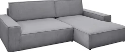 OTTO home Ecksofa »SHERWOOD XXL Cord 284, Big-Sofa L-Form, tiefe Sitzfläche 95 cm« Recamiere rechts/links, als Schlafsofa stellbar, Cord u. Leinenoptik