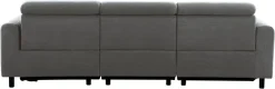 OTTO home Ecksofa »SKAANE in Cord, L-Form, 274 cm, manuelle u. elektrische Relaxfunktion,« rundes Design, Kopfteilverstellung, Federkernpolsterung
