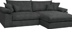 OTTO home Ecksofa »Soft&Cosy XXL L-Form, B: 303 cm - OTTO. Verlässliche Qualität.« Mega-Sofa, Cord oder Chenille-Struktur, mit Federkern & 4 Zierkissen