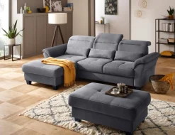 OTTO home Ecksofa »Solvei L-Form« mit Recamierenabschluß und Sitztiefenverstellung