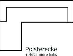 OTTO home Ecksofa »Solvei L-Form« mit Recamierenabschluß und Sitztiefenverstellung
