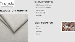 OTTO home Ecksofa »Summer L-Form, B: 280cm, in Cord & Struktur« wahlweise mit Kopfstützen, schwarze Metallfüße