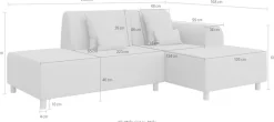 OTTO home Ecksofa »Suyala« L-Form mit Hocker