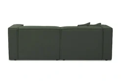 OTTO home Ecksofa »Tammie« Breite 222 cm, Webstoff fein, bodentief, mit Wellenunterfederung