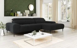 OTTO home Ecksofa »Theo L-Form, B: 290 cm« mit Kopfteilverstellung, optional Sitztiefenverstellung