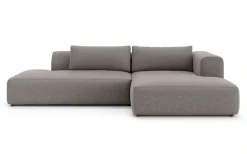 OTTO home Ecksofa »TIARRA Design-Sofa mit Ottomane recht/links bestellbar, Breite 287 cm« L-Form mit hochelastischer Schaum und Wellenunterfederung