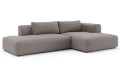 OTTO home Ecksofa »TIARRA Design-Sofa mit Ottomane recht/links bestellbar, Breite 287 cm« L-Form mit hochelastischer Schaum und Wellenunterfederung