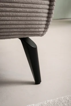 OTTO home Ecksofa »TVINNU Cord, L-Form, Breite 275 cm« wahlweise Recamiere rechts/links, schwarze Füße, bequemer Sitzkomfort