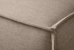 OTTO home Ecksofa »TVINNU Leinenoptik, L-Form, Breite 275 cm« wahlweise Recamiere rechts/links, schwarze Füße, bequemer Sitzkomfort