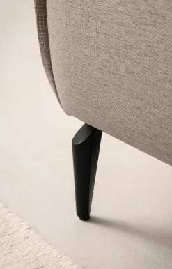 OTTO home Ecksofa »TVINNU Leinenoptik, L-Form, Breite 275 cm« wahlweise Recamiere rechts/links, schwarze Füße, bequemer Sitzkomfort