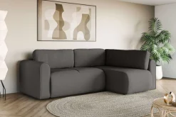 OTTO home Ecksofa »Zacharia wahlweise Schlafsofa mit Bettkasten, B/T/H 250/166/86 cm« L-Form mit Wellenunterfederung, Ottomane rechts oder links bestellbar