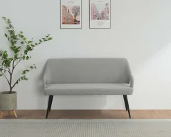 OTTO home Essbank »Darragh« schwarze Metallbeine, pflegeleichter Webstoff Bezug, Breite 140 cm