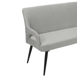 OTTO home Essbank »Darragh« schwarze Metallbeine, pflegeleichter Webstoff Bezug, Breite 140 cm