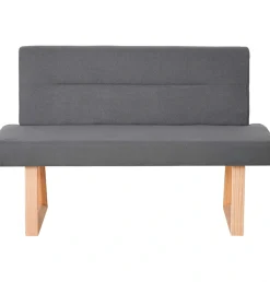OTTO home Essbank »Mellio« Beine aus massiver Eiche, pflegeleichtem Webstoff Bezug, Breite 140 cm
