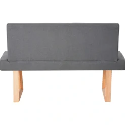 OTTO home Essbank »Mellio« Beine aus massiver Eiche, pflegeleichtem Webstoff Bezug, Breite 140 cm